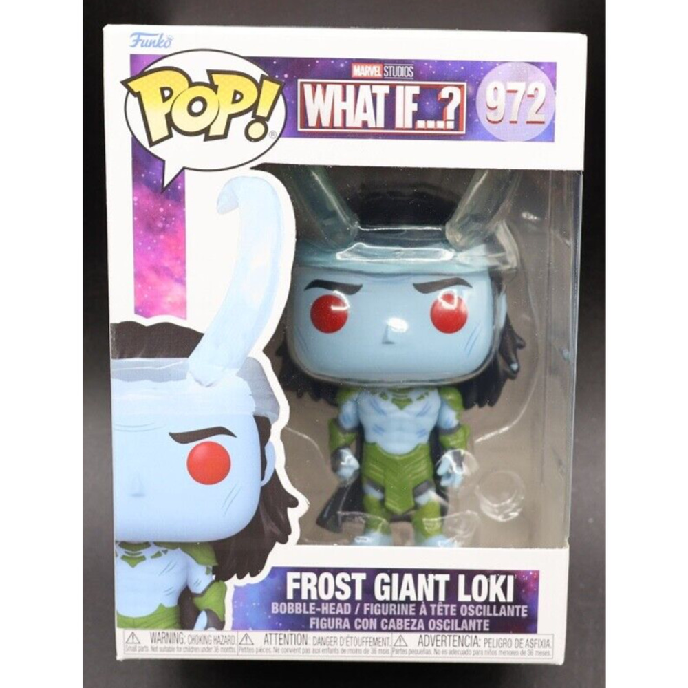 Funko Pop Marvel What If...? Frost Giant Loki #972 Vinyl Figure W/Soft Protector